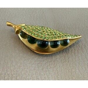 VTG Estee Lauder PEAS IN A POD WHITE LINEN SOLID PERFUME COMPACT Rare